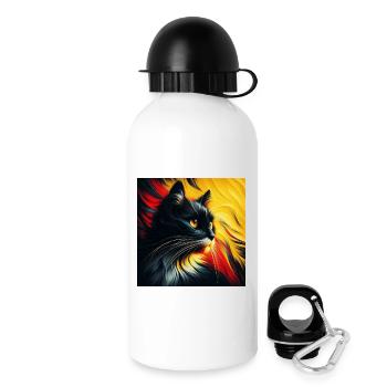 Cat 2 1 - Drinks Bottle with Lid 500 ml - white - Right