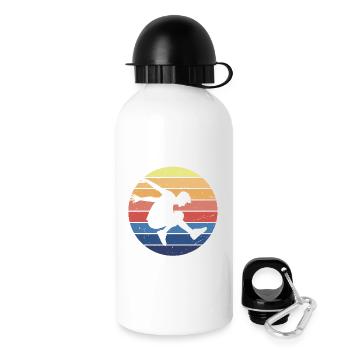 Parkour retro circle - Drinks Bottle with Lid 500 ml - white - Right