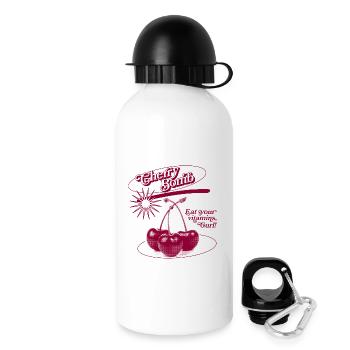 Explosion d’une bombe de cerise - Gourde avec bouchon 500 ml - blanc - Droite