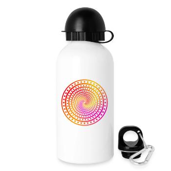 crazy Dots - Trinkflasche mit Deckel 500 ml - Weiß - Rechts