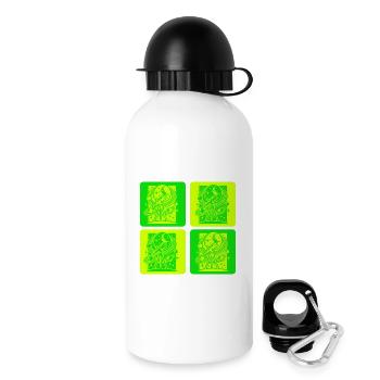Design rétro d’astronomie - Gourde avec bouchon 500 ml - blanc - Droite