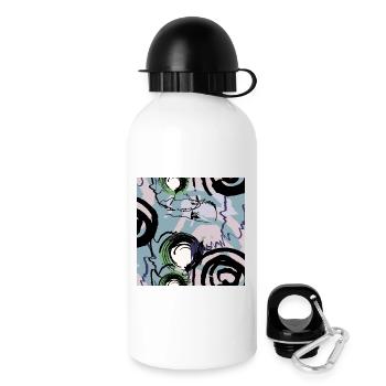 Formes dessinées à la main - Gourde avec bouchon 500 ml - blanc - Droite