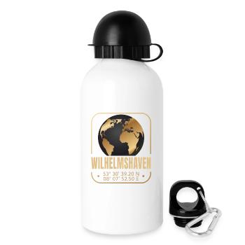Wilhelmshaven - Trinkflasche mit Deckel 500 ml - Weiß - Rechts