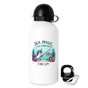 Sea Magic with Unicorn - Drinks Bottle with Lid 500 ml - white - Right