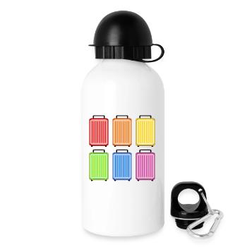 SUITCASE RAINBOW - Drinks Bottle with Lid 500 ml - white - Right