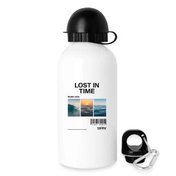 Lost Time: Miami Waves Triptych - Drinks Bottle with Lid 500 ml - white - Right