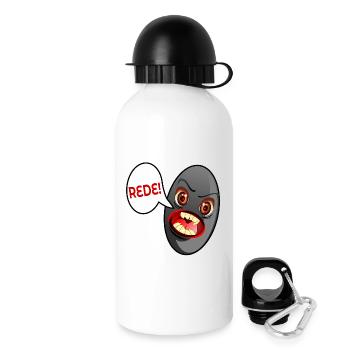 JUGENDSPRACHE REDE SCHWARZE OLIVE - Trinkflasche mit Deckel 500 ml - Weiß - Rechts
