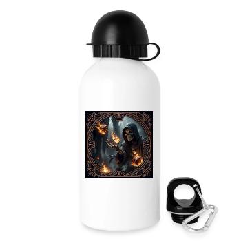 Skeleton Rune Mage in Shadows - Drinks Bottle with Lid 500 ml - white - Right