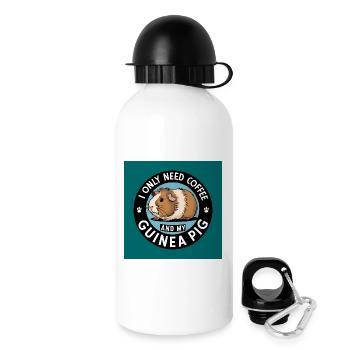 Coffee lovers and guinea pigs - Drinks Bottle with Lid 500 ml - white - Right