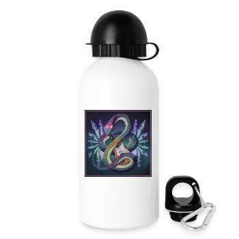 Mythical Serpent Guitar Illustration - Drinks Bottle with Lid 500 ml - white - Right