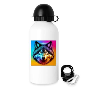 Loup - Gourde avec bouchon 500 ml - blanc - Droite