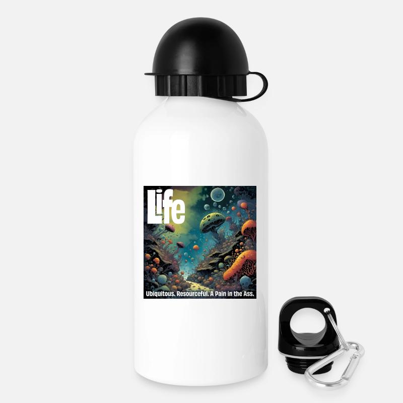 Life – it's everywhere - Drinks Bottle with Lid 500 ml - white