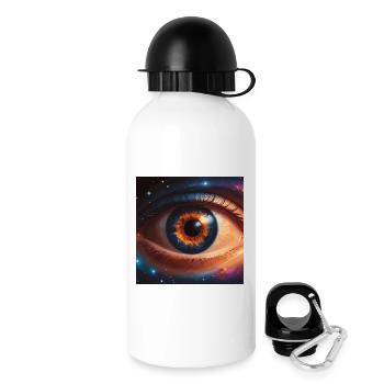 Cosmic Eye with Starry Sky - Drinks Bottle with Lid 500 ml - white - Right