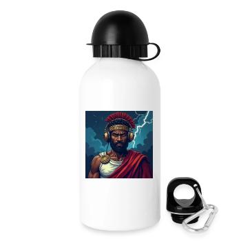 Erheben Sie sich über das Chaos - Trinkflasche mit Deckel 500 ml - Weiß - Rechts