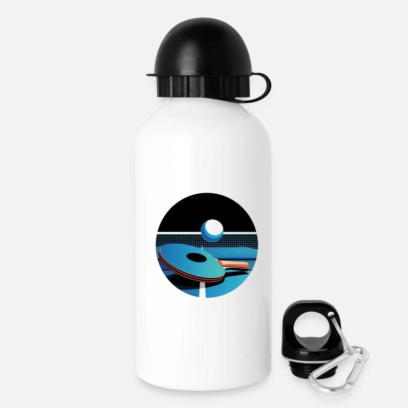 Pingpong Vector Blue Table Tennis Flair - Drinks Bottle with Lid 500 ml - white
