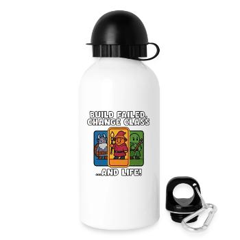Échec de la build, changement de classe - Gourde avec bouchon 500 ml - blanc - Droite