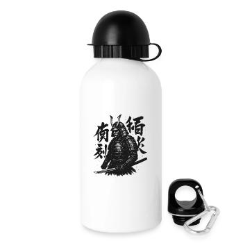 Samurai Calligraphy Art - Drinks Bottle with Lid 500 ml - white - Right