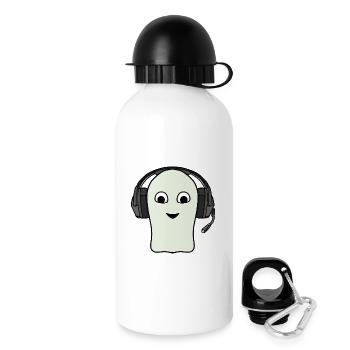 Ghost Gamer Headset - Trinkflasche mit Deckel 500 ml - Weiß - Rechts