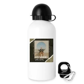 Style de vie à Amsterdam - Gourde avec bouchon 500 ml - blanc - Droite