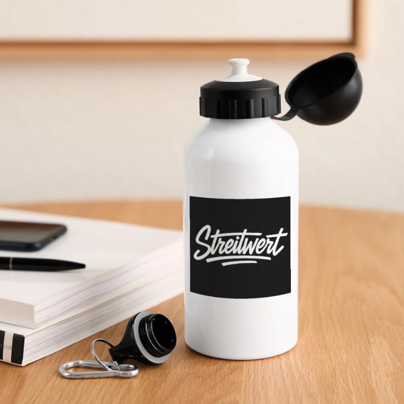 Disputed Script Logo Black Drinks Bottle with Lid 500 ml