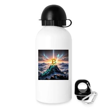 Bitcoin Summit Climb 3D - Drinks Bottle with Lid 500 ml - white - Right
