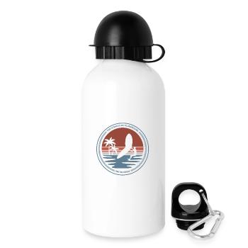 Motif Wingfoil Océan - Gourde avec bouchon 500 ml - blanc - Droite