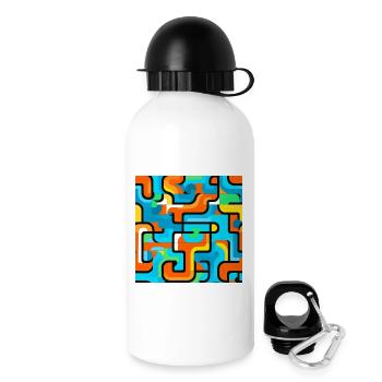 Vivid geometry Play of colors - Drinks Bottle with Lid 500 ml - white - Right