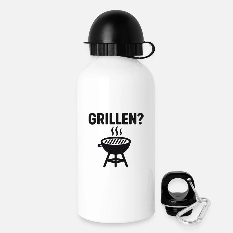 Grill - Drinks Bottle with Lid 500 ml - white