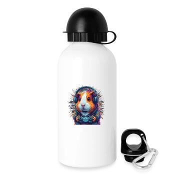 Rainbow Gamer Versuchskaninchen - Trinkflasche mit Deckel 500 ml - Weiß - Rechts