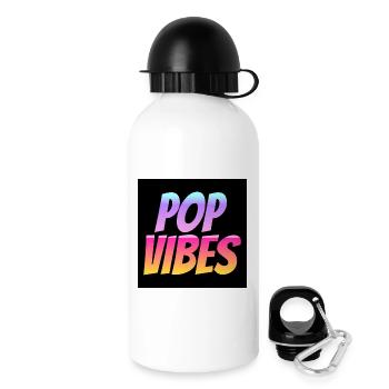 POP VIBES - Gourde avec bouchon 500 ml - blanc - Droite