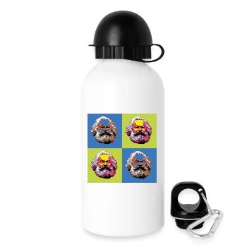 Karl Marx & Communisme & Communiste - Gourde avec bouchon 500 ml - blanc - Droite