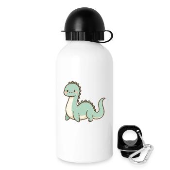 Cute pastel Loch Ness Monster - Drinks Bottle with Lid 500 ml - white - Right