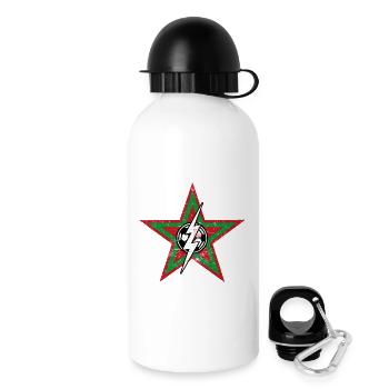 Étoile du football marocain - Gourde avec bouchon 500 ml - blanc - Droite