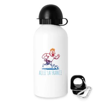 Allez la France Football Hahn - Drinks Bottle with Lid 500 ml - white - Right