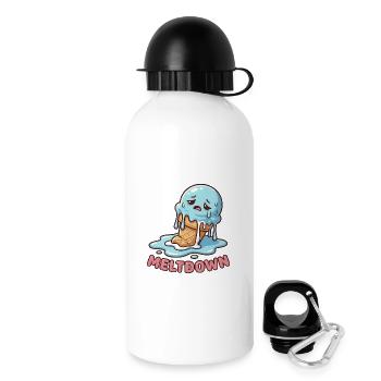 Total Meltdown – Lustiges, trauriges Dessert - Trinkflasche mit Deckel 500 ml - Weiß - Rechts
