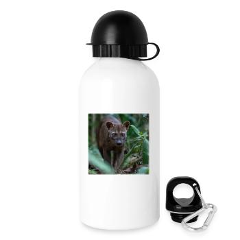Fossa – Chasse silencieuse dans la forêt tropicale - Gourde avec bouchon 500 ml - blanc - Droite
