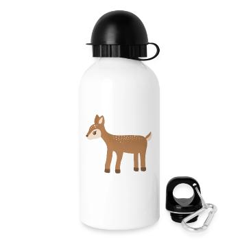 Fawn Dots Waldcharme - Trinkflasche mit Deckel 500 ml - Weiß - Rechts