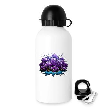 Bang du Nuage Pourpre - Gourde avec bouchon 500 ml - blanc - Droite