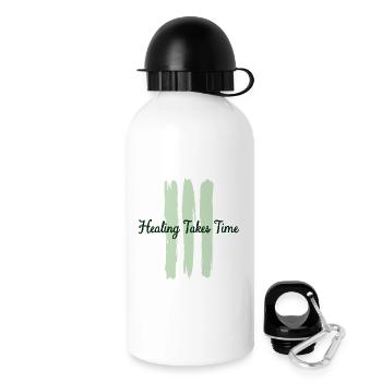 Healing takes time Mindfulness Patience - Drinks Bottle with Lid 500 ml - white - Right