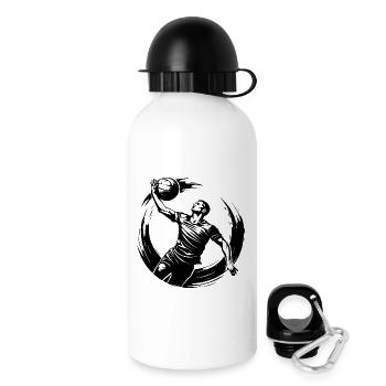 Volleyball Player Silhouette - Drinks Bottle with Lid 500 ml - white - Right
