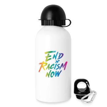 End Racism Now - Trinkflasche mit Deckel 500 ml - Weiß - Rechts