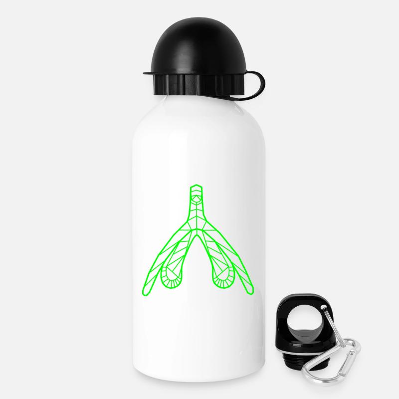 Klitoris_neongruen - Drinks Bottle with Lid 500 ml - white