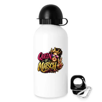 Queen of Matsch  - Trinkflasche mit Deckel 500 ml - Weiß - Rechts
