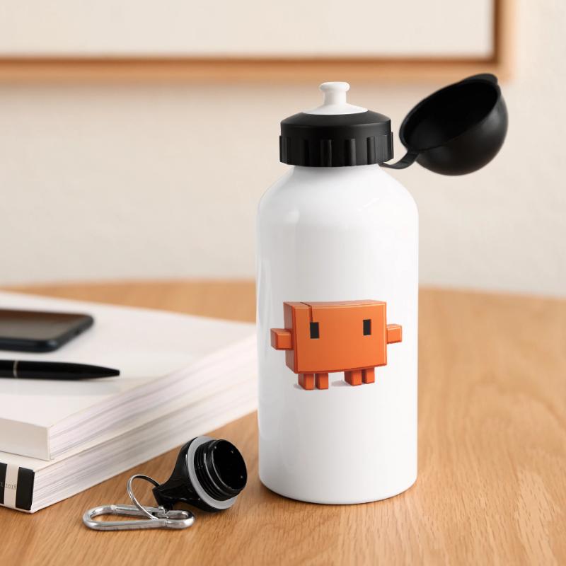 Claude Code Pixel 3D Mascot Cute Dev Sticker Drinks Bottle with Lid 500 ml