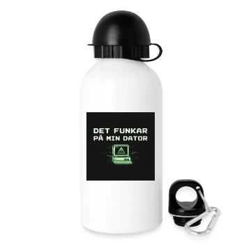 Ça développe l’humour – ça marche sur mon ordinateur - Gourde avec bouchon 500 ml - blanc - Droite