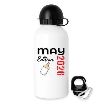 Baby Birth May 2026 - Drinks Bottle with Lid 500 ml - white - Right