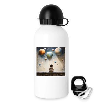 Jardins planétaires de l’enfance - Gourde avec bouchon 500 ml - blanc - Droite