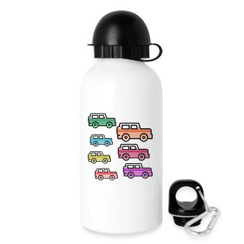 Automobiles - Gourde avec bouchon 500 ml - blanc - Droite