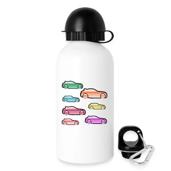 Automobiles - Gourde avec bouchon 500 ml - blanc - Droite