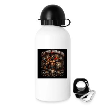 Gym Gladiator - Trinkflasche mit Deckel 500 ml - Weiß - Rechts